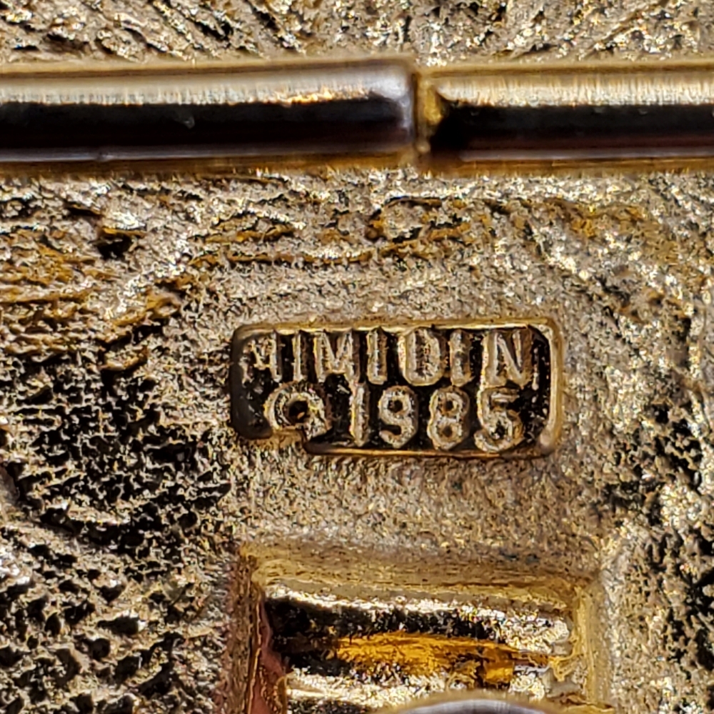 MIMI DI N RARE 1985 Coin Belt Buckle - Picture 9 of 11